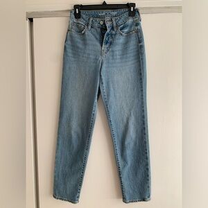 Straight high rise jeans
